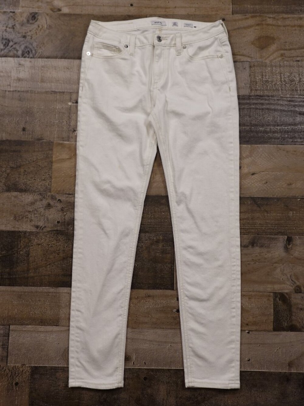 Miss Me Skinny Jeans Women's Size 28 White Mid Rise Stretch Denim